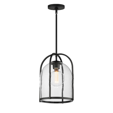 Maxim Lighting Foundry 1-Light Pendant, Black 30194CDBK